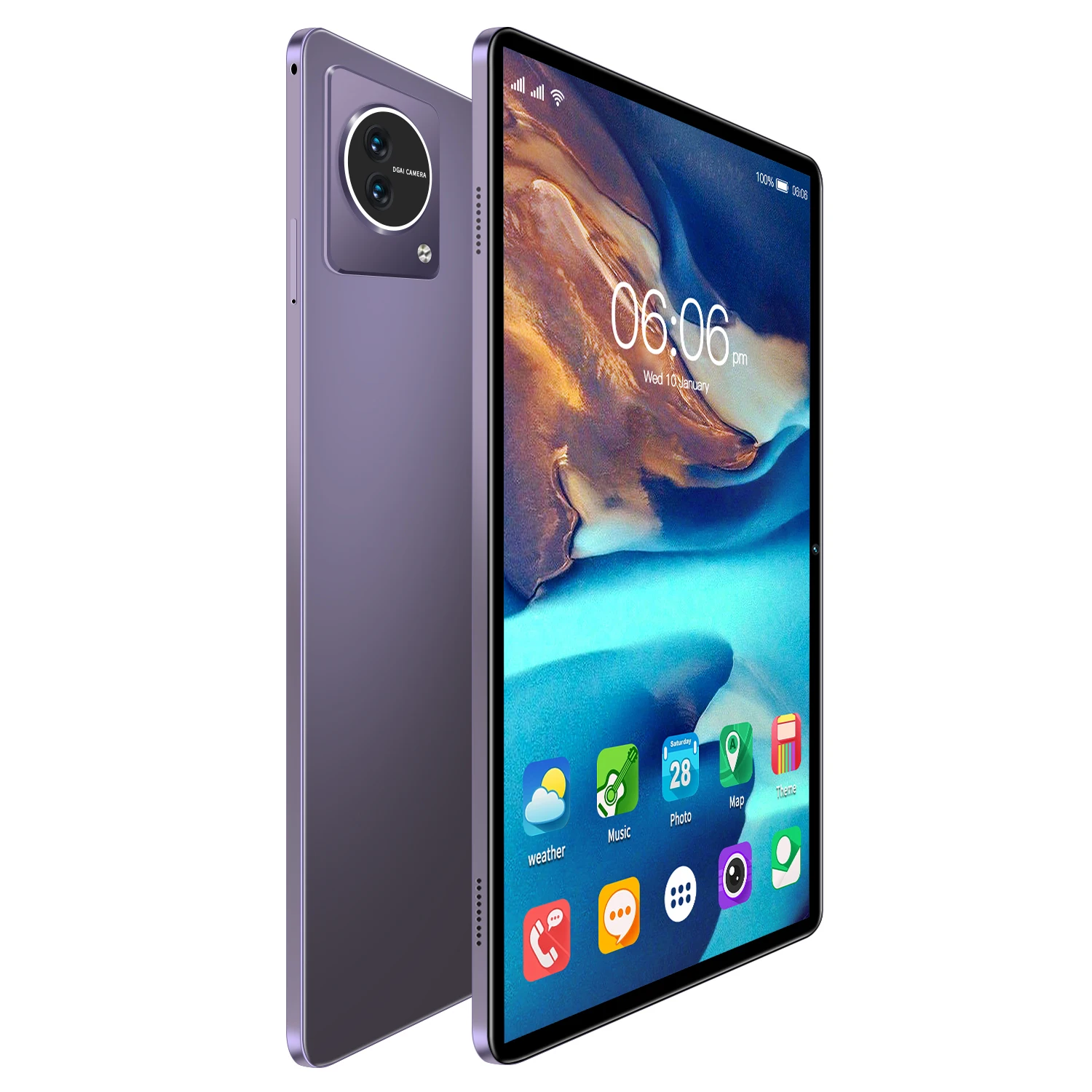 10.1-Inch Android Tablet 16GB RAM 512GB ROM Dual Sim Card Dual Slot Touch Screen Multifunctional Qualcomm Octa Core WiFi