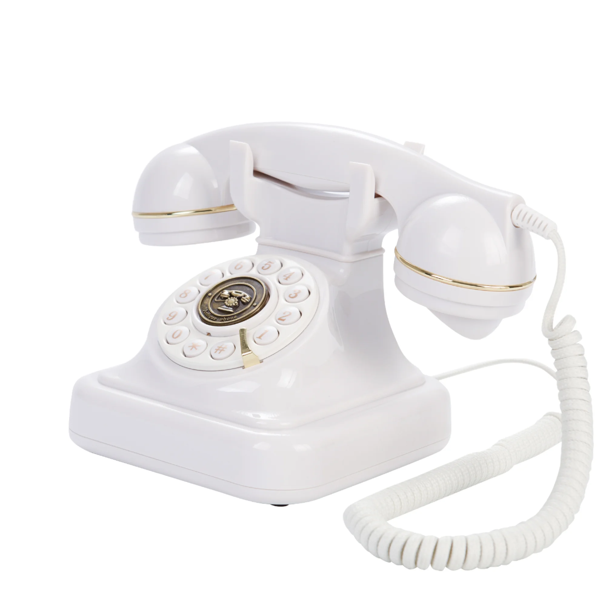 New Antique Corded Telephone Retro Wedding Guestbook with Audio Message Confession for Weddings and Parties