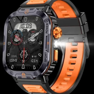 IP68 Waterproof Smartwatch with Heart Rate Monitor Sports Fitness Tracker and Compass for Men Women TFT Display Square Shape Pack of 2