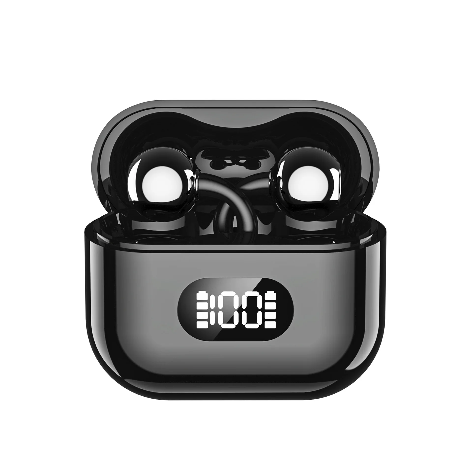 New Trending Wireless Clip-On Earbuds Digital Display OWS Running Walking Exercise Active for iphone samsung xiaomi Phone - Image 3