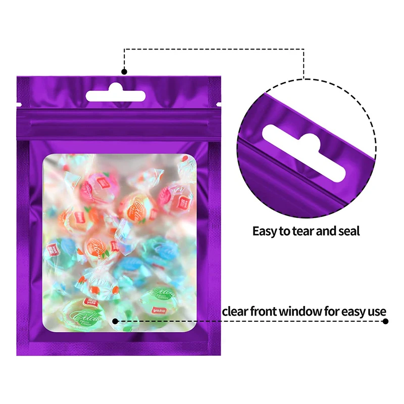 Custom Logo Offset Printed Eco-Friendly Small Jewelry Zipper Bag Moisture-Proof Waterproof CPP Plastic for Pet Food Storage - Image 2