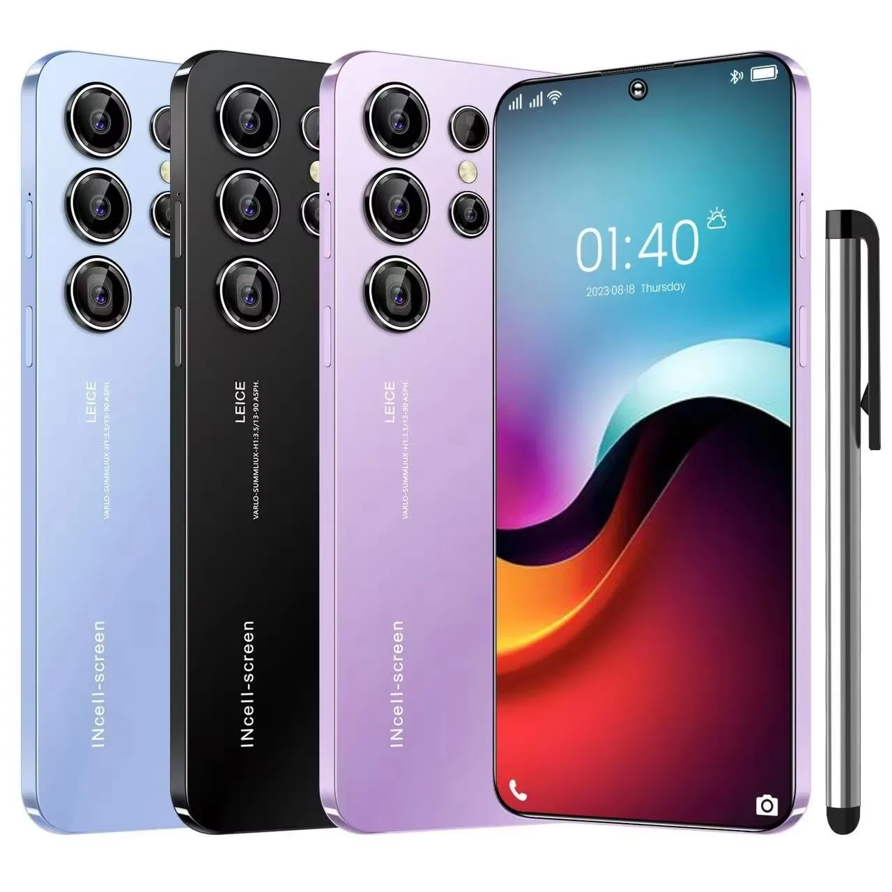 Durable Build 4G AI Android Smartphone S23 Ultra Real Fingerprint Quick Unlock GPS 16G+1T Global Version Smart Phone with Pen - Image 3