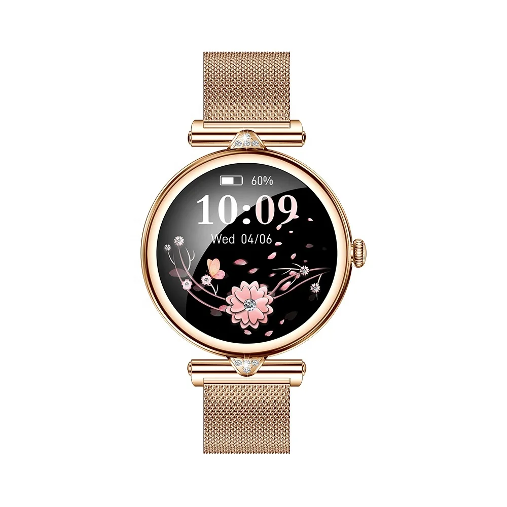Fashion Luxury AK73 Lady Gold Steel Smart Watch 1.28inch BT Call Women IP68 Waterproof FitCloudPro Reloj Inteligente Smartwatch - Image 2