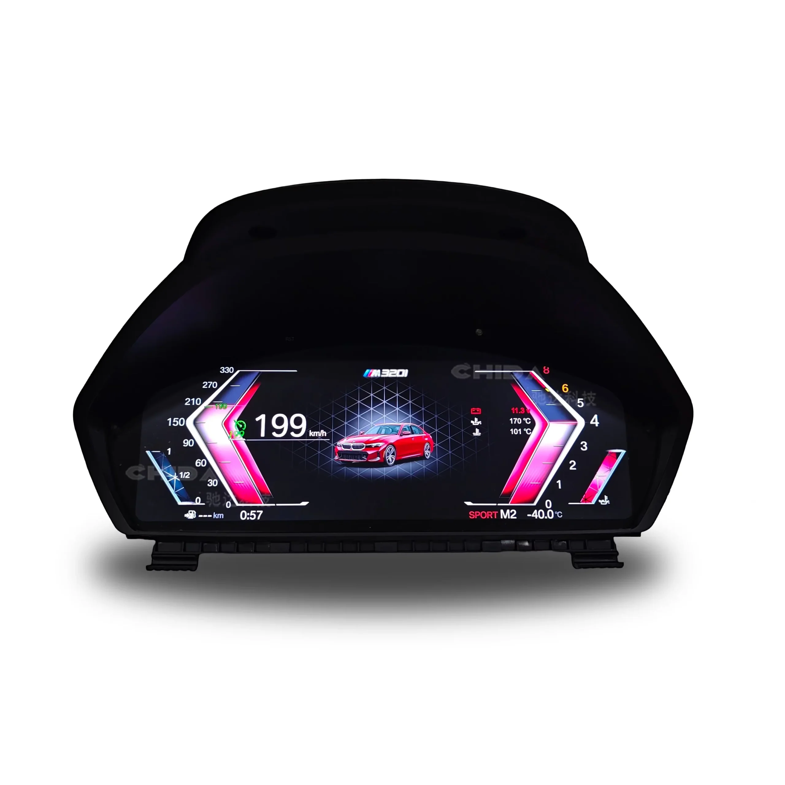 For B-M-W 3 F30 F31 4 F32 F33 F34 F36 M3 M4 Speed Meter Carplay Digital Odometer Screen Virtual Cockpit Digital Cluster Pack of 2 - Image 2