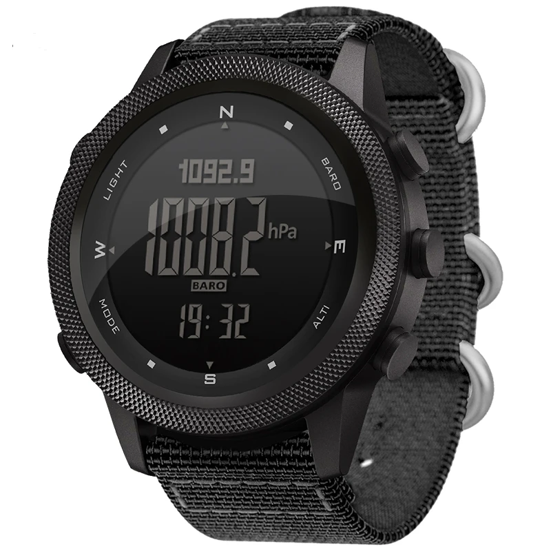 Popular Unisex Tactical Smart Watch OLED Display GPS Altimeter Barometer Compass Pedometer Sleep Tracker Outdoor Sport Daily