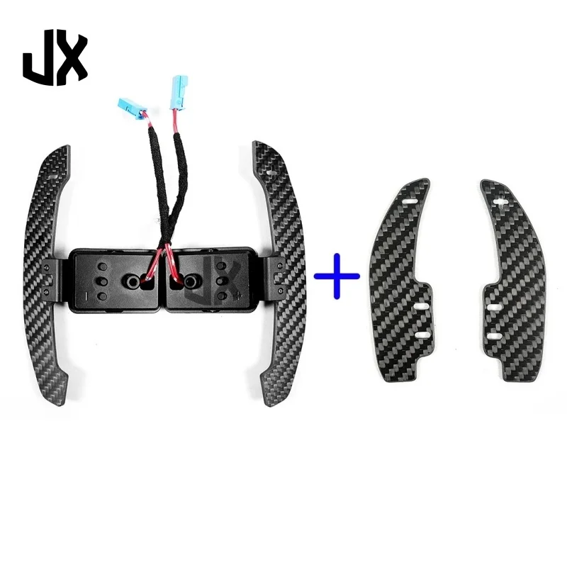 For BMW E90 E92 E93 M3 X5M X6M E70 E81 E82 E87 Carbon Fiber Magnetic Shift Paddle Car Steering Wheel LED Paddle Shifter