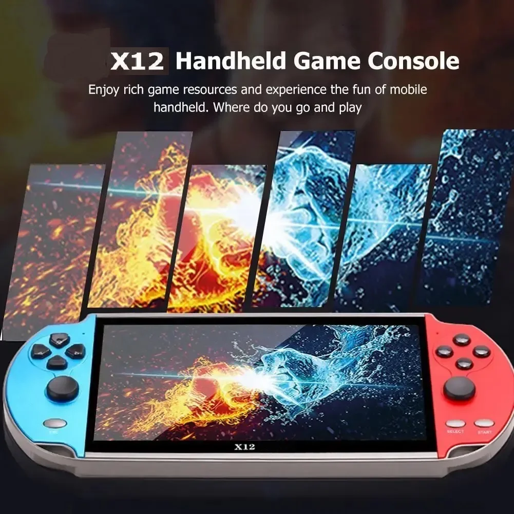 X12 Handheld Game Console with Large Screen Built-in Games and Emulator Dual Joystick Operation Suitable for Gift Giving - Image 4