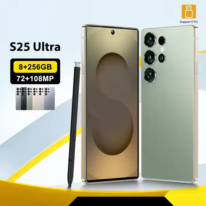 Direct Factory Discounted S25 Ultra 5G Smartphone Wi-Fi 8GB+256GB LED Display 108MP Rear Camera French LTE Future-Proofed - Image 3