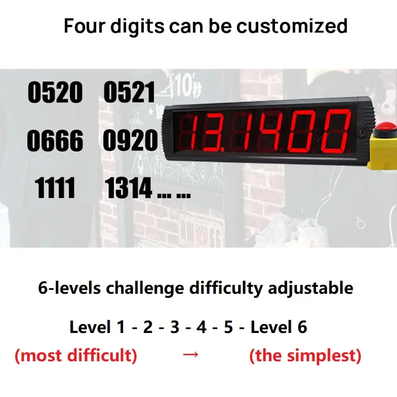 GANXIN Free-order Challenge 10 Seconds Timing Stopwatch Clock Programmable LED Digital Games Clock for Sales Promotions Discount - Image 4