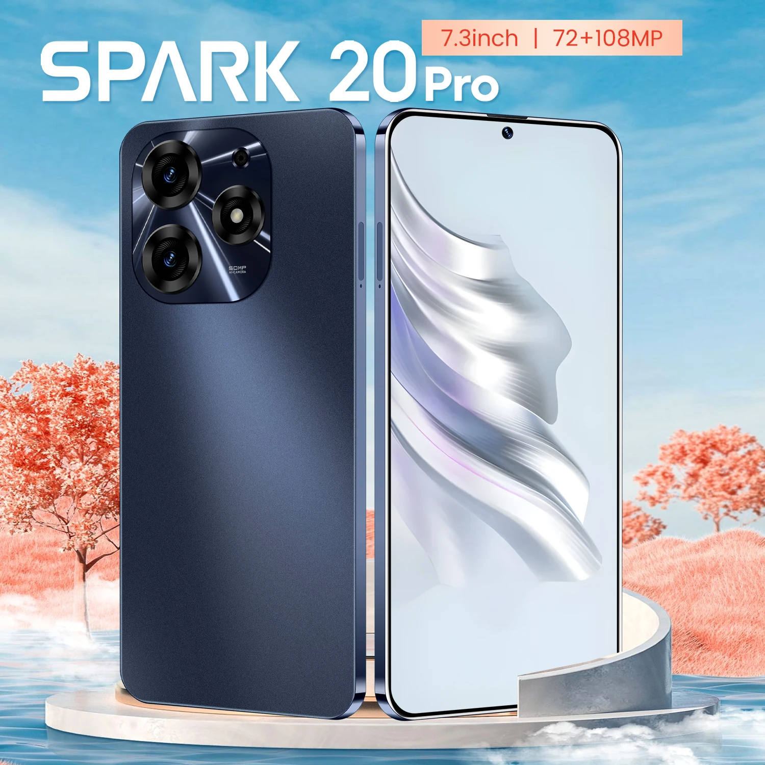 Brand New Tecno Spark 20 Pro Phone HD+ 5g Smartphone Plus10-core 5g Network 7000mah Android14.0 16GB+1TB Mobile Phone - Image 3