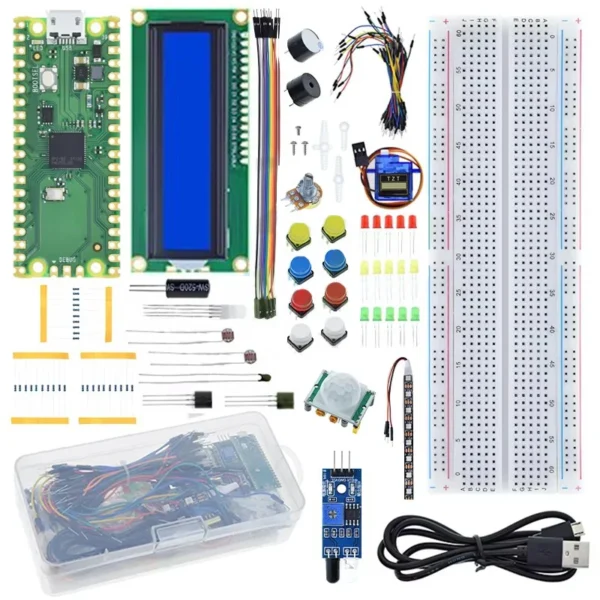 Starter Kit For Raspberry Pi Pico Development Board Breadboard LCD ...