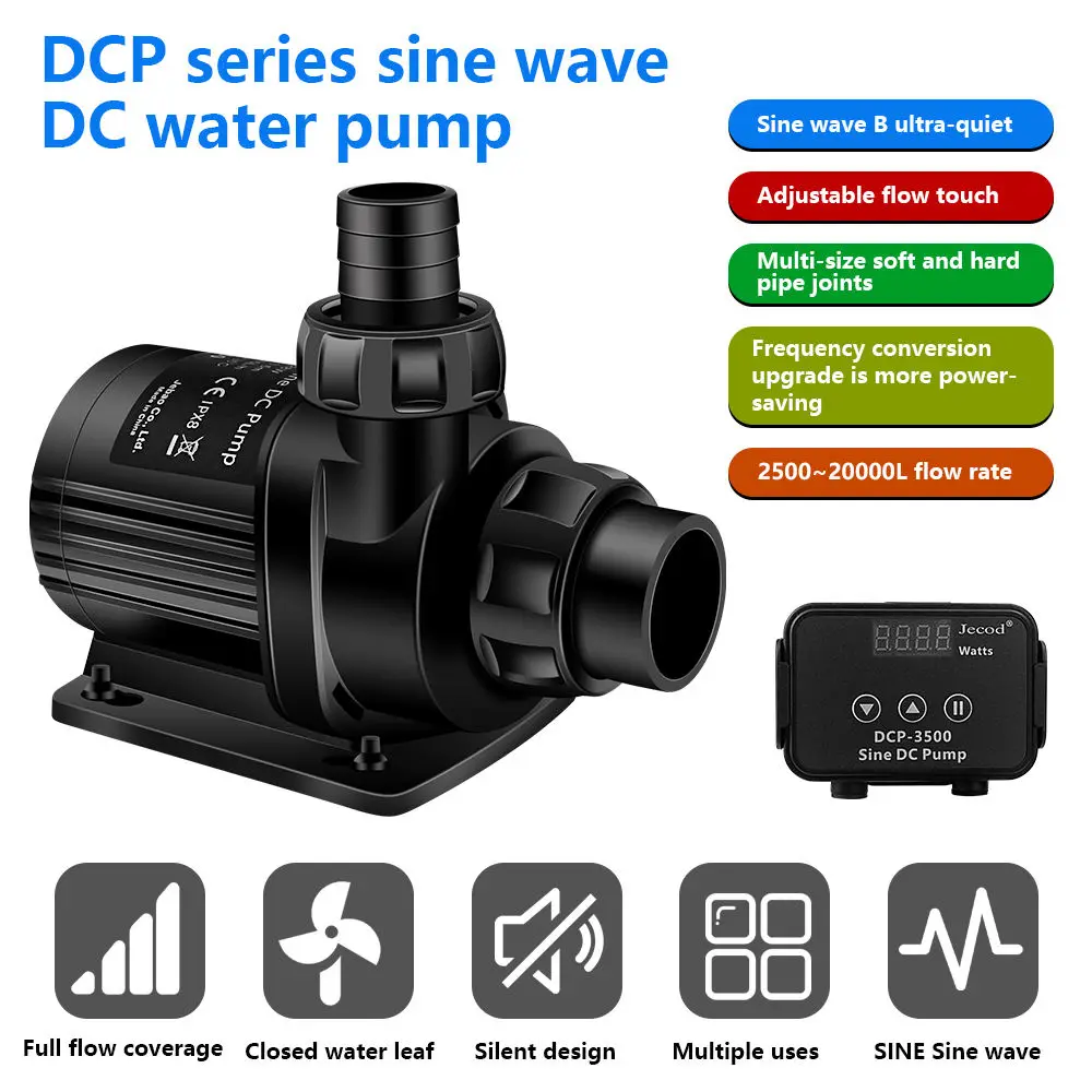 Jebao DCP Series Silent Smart DC Submersible Water Pump Koi Pond Pump Sine Wave Pump for Freshwater Saltwater Fish Tank - Image 3