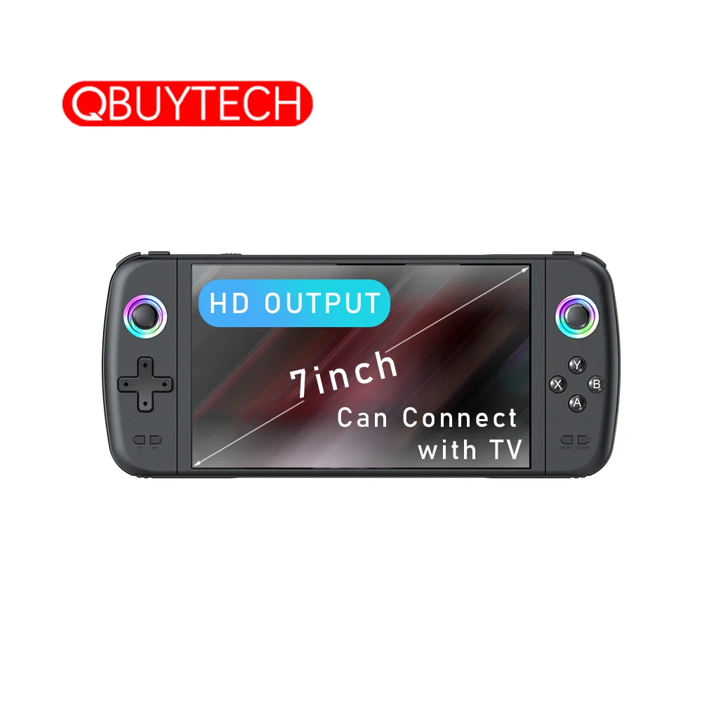 M27 Rockchip 7 Inch HD Retro Portable Handheld Game Console with 64/128GB Memory 20000 Built-in Games 3D RGB Joystick