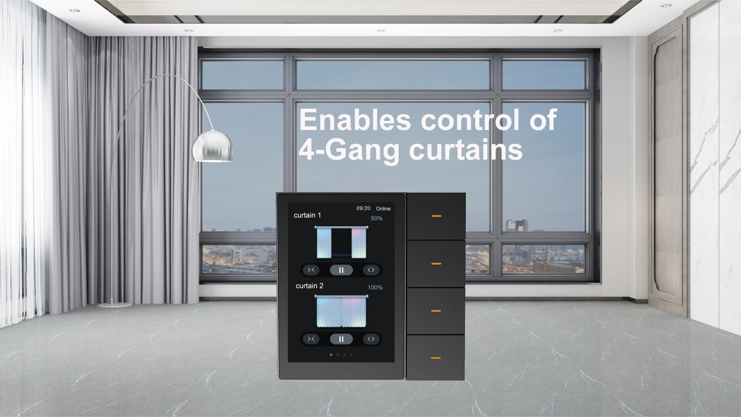 F3 Pro Tuya 3.5 Inch IPS Touch Panel Smart Home Products Zigbee App Voice Control Light Smart Touch Switch Wall for Home Hotel - Image 3