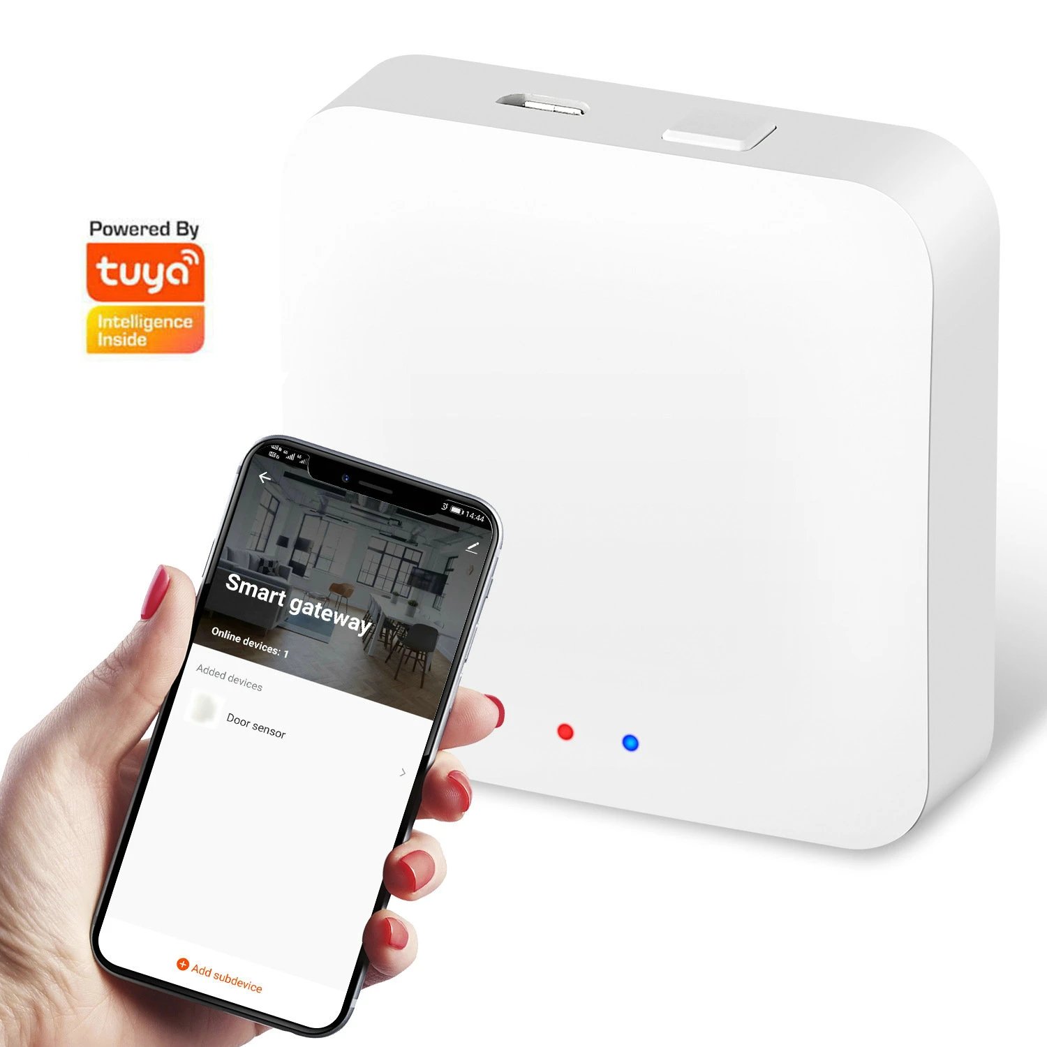 Smart Home Wireless Mini Multiple Mode BLE Zigbee 3.0 Hub Bridge Type C APP Control Tuya Gateway for Smart Locks