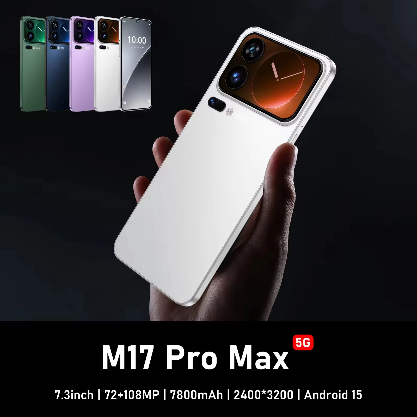 New Arrived M17 Pro Max Mobile Phones 4G Dual Sim Global Version M17ProMax Smartphone 16gb+1tb Cell Phones Pack of 2 - Image 2