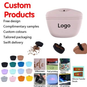 Silicone Dog Training Treat Bag Outdoor Multi-Purpose Modern Simple Waist Pack