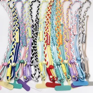Wholesale Anti-Lost Long Neck Hanging Chain Hand-Woven Mobile Phone Lanyard Multiple Colors Available Mobile Phone Strap Pendant Pack of 50