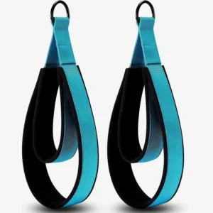 Fitness D-Ring Straps Double Loops Padded Pilates Equipment Exercise Straps Yoga Exercise Accessories for Home Gym Workout Pack of 10