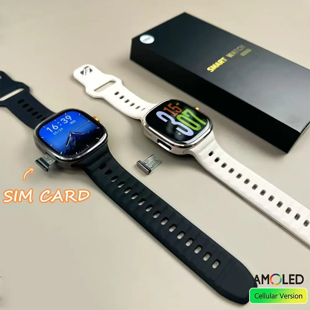 Global Version M99 Smartwatch 2.4 Inch Amoled Screen Insert Sim Card GPS WIFI 190° Rotating Camera Game Android 10.0 Smart Watch - Image 4