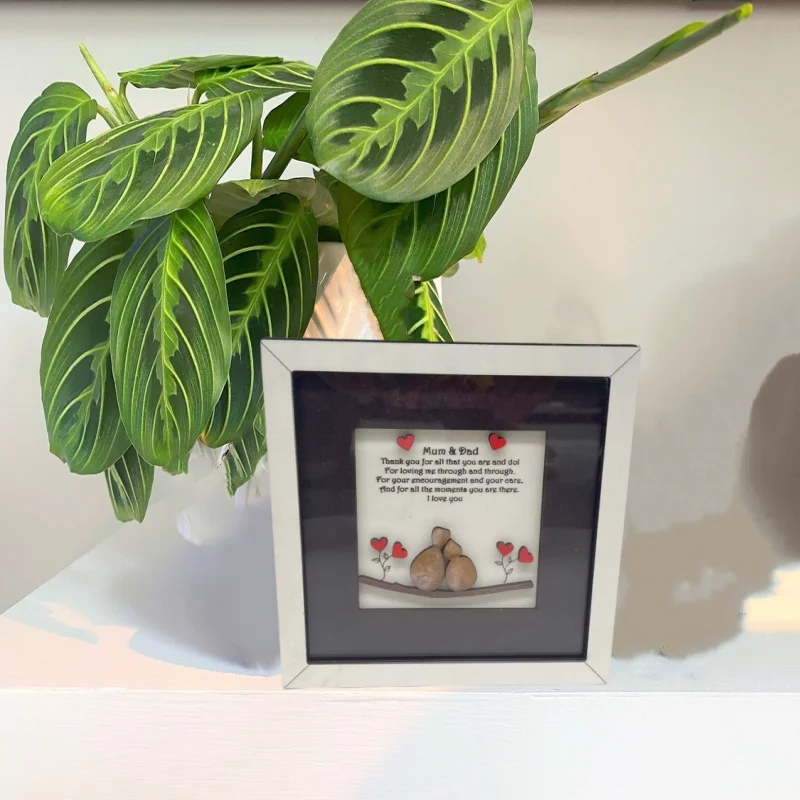 Bespoke Modern Wood Picture Frame Handmade Wall Decor for Mum Dad Unique Artwork Gift for Novelty Creative Home Decoration Pack of 6