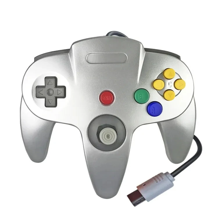 USB Wired Gamepad for Nintendo N64 With Console Plug Classic Gold Silver Joystick for Nintendo 64 Manette Pack of 4 - Image 3