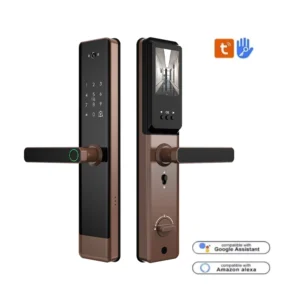 OEM/ODM TTlock/Tuya App Smart Digital Door Lock With Camera Viewer, Smart Fingerprint Door Lock for Smart Home Hotel Apartment Pack of 2