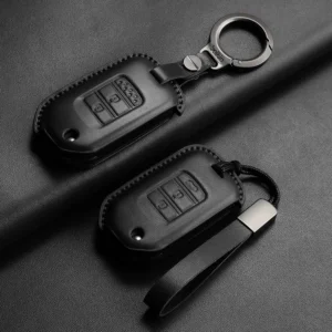 Sturdy and Durable Suitable for Folding Car Keys of Honda Fit Fly Clive Accord Civic Etc Leather Protective Covers for Cars