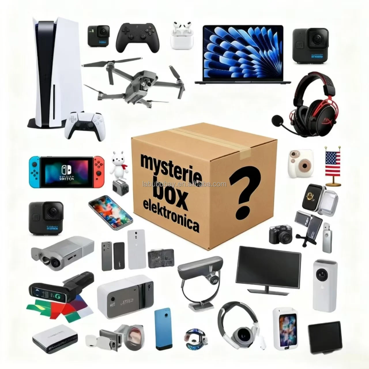 MBlind Box Random Premium Electronics Gift Smartphone Tablet Laptop Smart Watch Wireless Earphone Tech Gadgets Bundle - Image 2