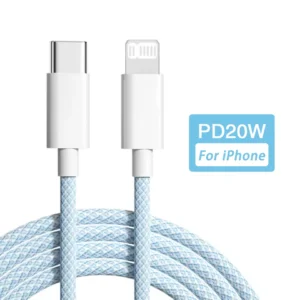 PD 20W USB-C Charging Cable 13 12 11 Pro Max IPad Fast Charging 3A 2M for Lightning Data Cord Cable Length for iPhone 14 Pack of 10