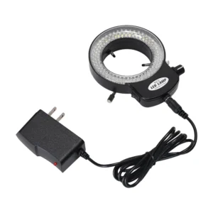 Adjustable 6500K 144 LED Ring Light Illuminator for Stereo Microscope & Camera