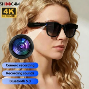 New Smart Glasses 8MP Photo HD Audio Video AI Simultaneous Translation AI Translation Local Storage UV400 Optical Lenses