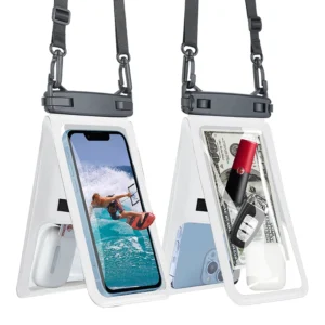 Universal Wholesale Water Proof Mobile Phone Bag Crossbody Double Bags 7.5 Inch Waterproof Pouch for Phone Pack of 100