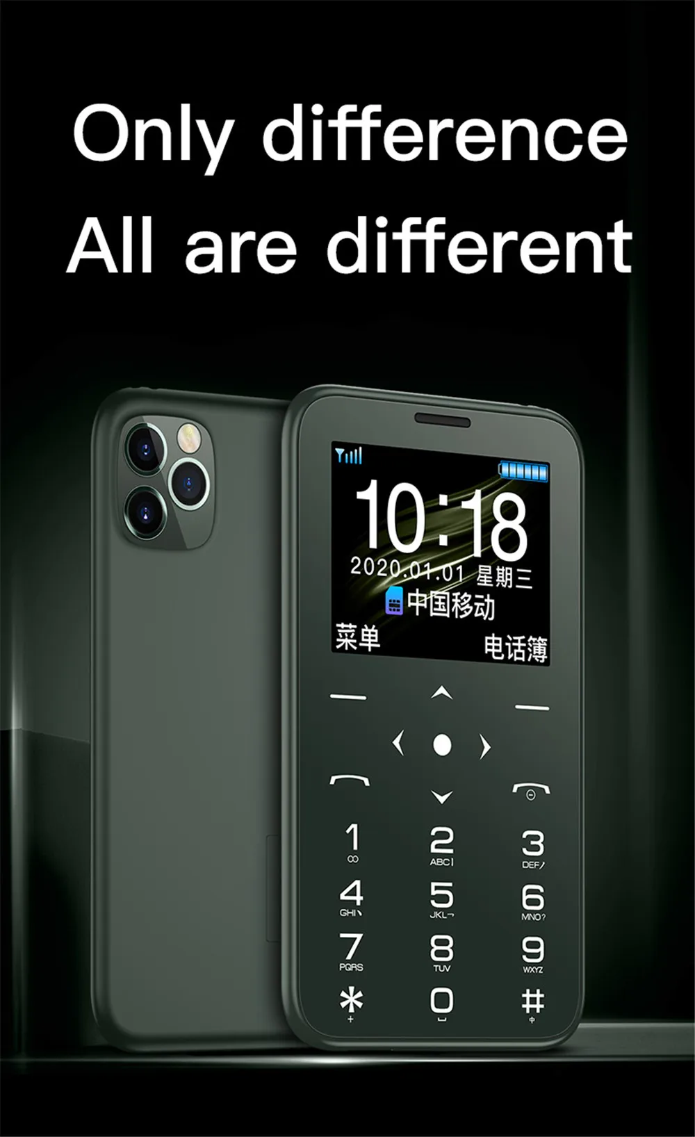 Thin Soyes 7S Plus 7s+ Small Cell Card Phones 1.5"IPS Student Unlocked Mini Pocket Mobile Phone Portable Torch HIFI Camera - Image 4