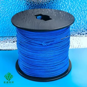 Blue for UHMWPE Braided Rope Custom Stainless Steel Core Durable 8 Strands Hammock Kite Fishing Climbing Camping Surfing
