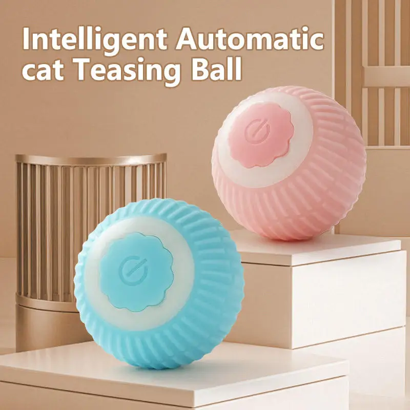 Dropshipping Electric Interactive Durable Pet Rolling Ball Toy Silicone Rolling Moving Chase Pet Play Accessory for Cats & Dogs Pack of 2 - Image 3