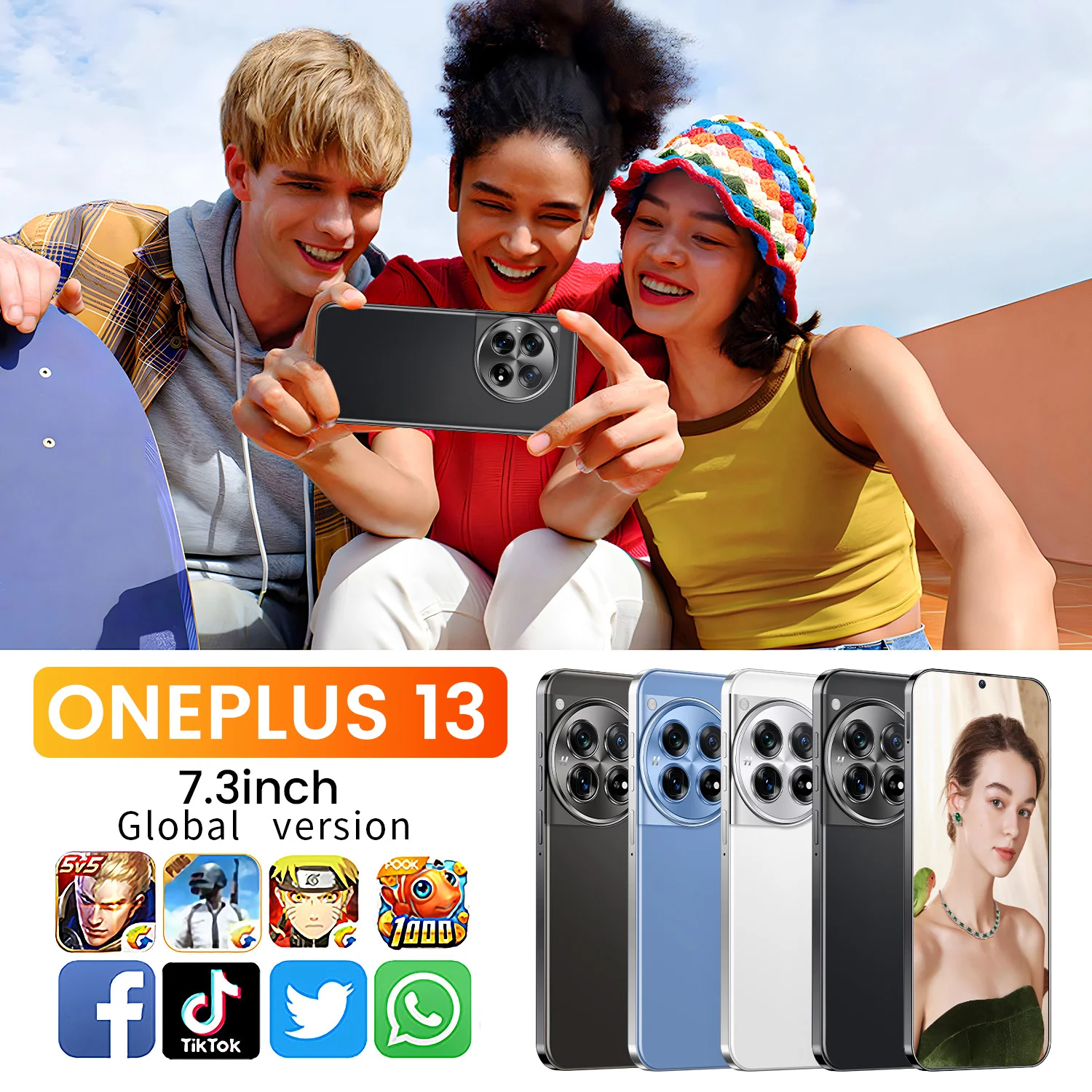 OnePlus 13 Android 15 5G 4G Smartphone Deca Core CPU Above 8000mAh Battery 7.2inch High Quality Phones - Image 4