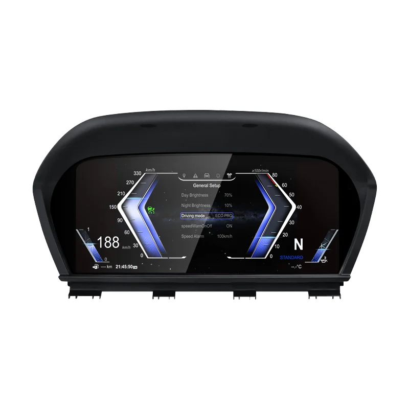 For BMW 3Series E90 E92 E93 F10 F30 2005-2012 Upgraded LCD Digital Cluster Speedometer Instrument with New Automatic Instrument