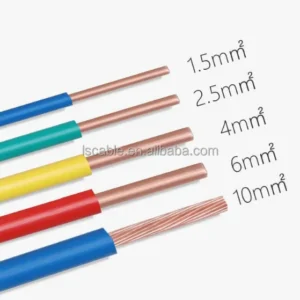 Factory Hot Sale Lisheng Electrical Cable Wire Copper Single Hard Core Fil Electrique 1.5 Et 2.5 Pour Maison