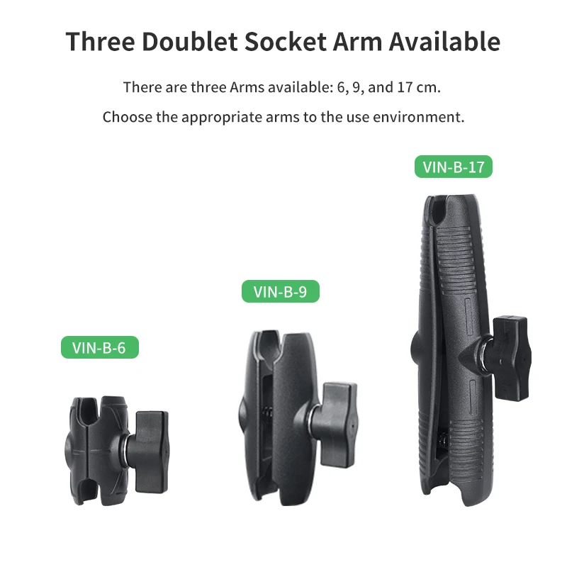 VINmounts 360 Rotating Sports Camera Bracket Double U-Bolt Ball Mount with Action Camera Adapter for Bike/ATV/Motorcycle - Image 4