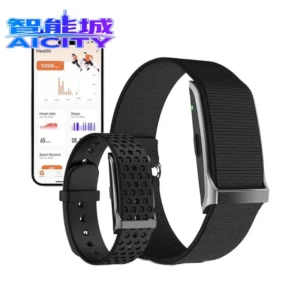 Health Smart Bracelet AMOLED IP68 Waterproof Fitness Tracker 120 Sport Modes Heart Rate Blood Pressure Sleep Stress Android Pack of 2
