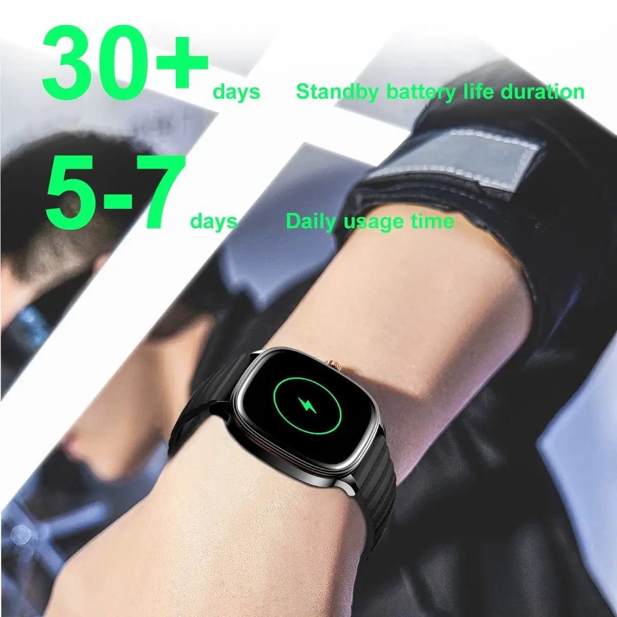 1.73inch AMOLED Screen Hk73 Health Monitoring Sports Smartwatch Men Women BT Call Activity Trackers Smart Bracelet - Image 3