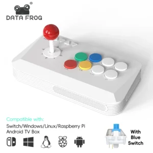 Newest DATA FROG Y5A Arcade Stick Switch Windows Support Wireless for Bluetooth 2.4G Wired Connection Joysticks Game Controller
