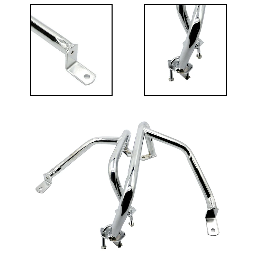 Factory Direct Sales - Customizable Black Engine Guard bar for Honda CB 400 SS, Sturdy Highway Crash Bar. - Image 2