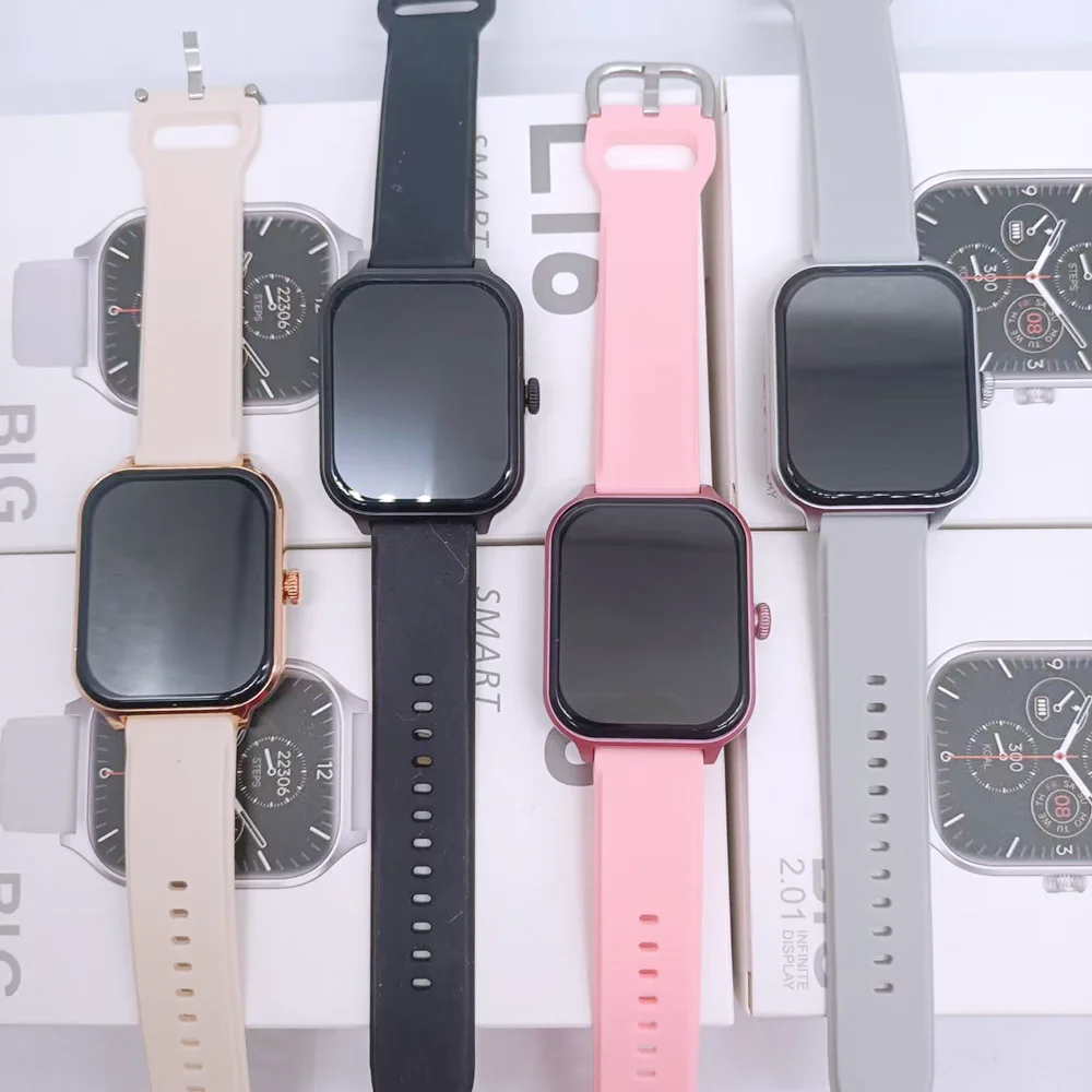 New L16 Smart Watches Big Screen BT Call Waterproof Fitness Tracker Hiwatchpro Men Women Ultra-thin Smartwatch - Image 3