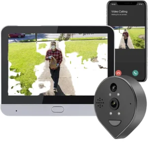 Smart Life Wireless Security Home Video Doorbell Camera Wifi 2.4G 1080P Ring Bell Door Peephole Intercom Video With Screen