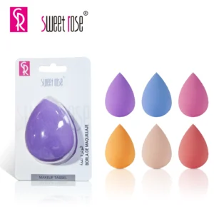 Sweet Rose Private Label Teardrop Shape Latex Free Super Soft Washable Cosmetics Beauty Accessories Makeup Sponge Blenders SM004