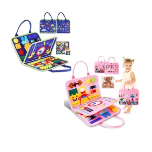 Montessori Toys for Toddler Early Education Felt Busy Boards Pack of 2