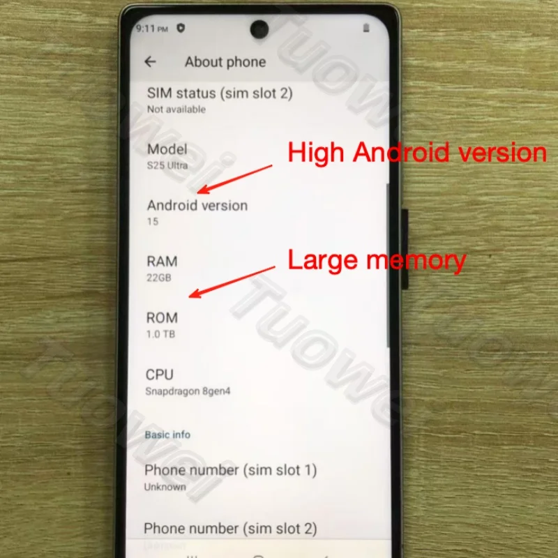 Real High Quality S25 Ultra 22GB+1TB 5G Android 15 Fast Speed 5G WIFI Gaming Global Unlock Dual SIM Card Gaming Smart Phones - Image 3