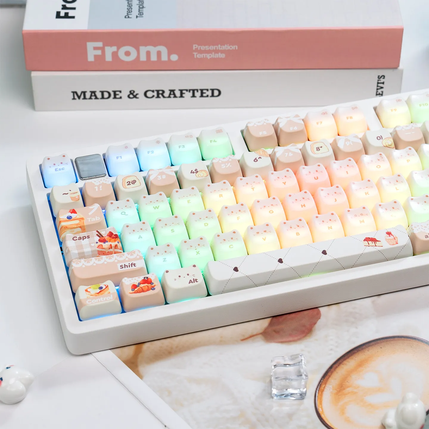 LEOBOG Customized Hi75c RGB Wired Mechanical Keyboard Aluminum Gasket Structure Wired Ergonomic Desktop New Mahjong Sound Silent - Image 2